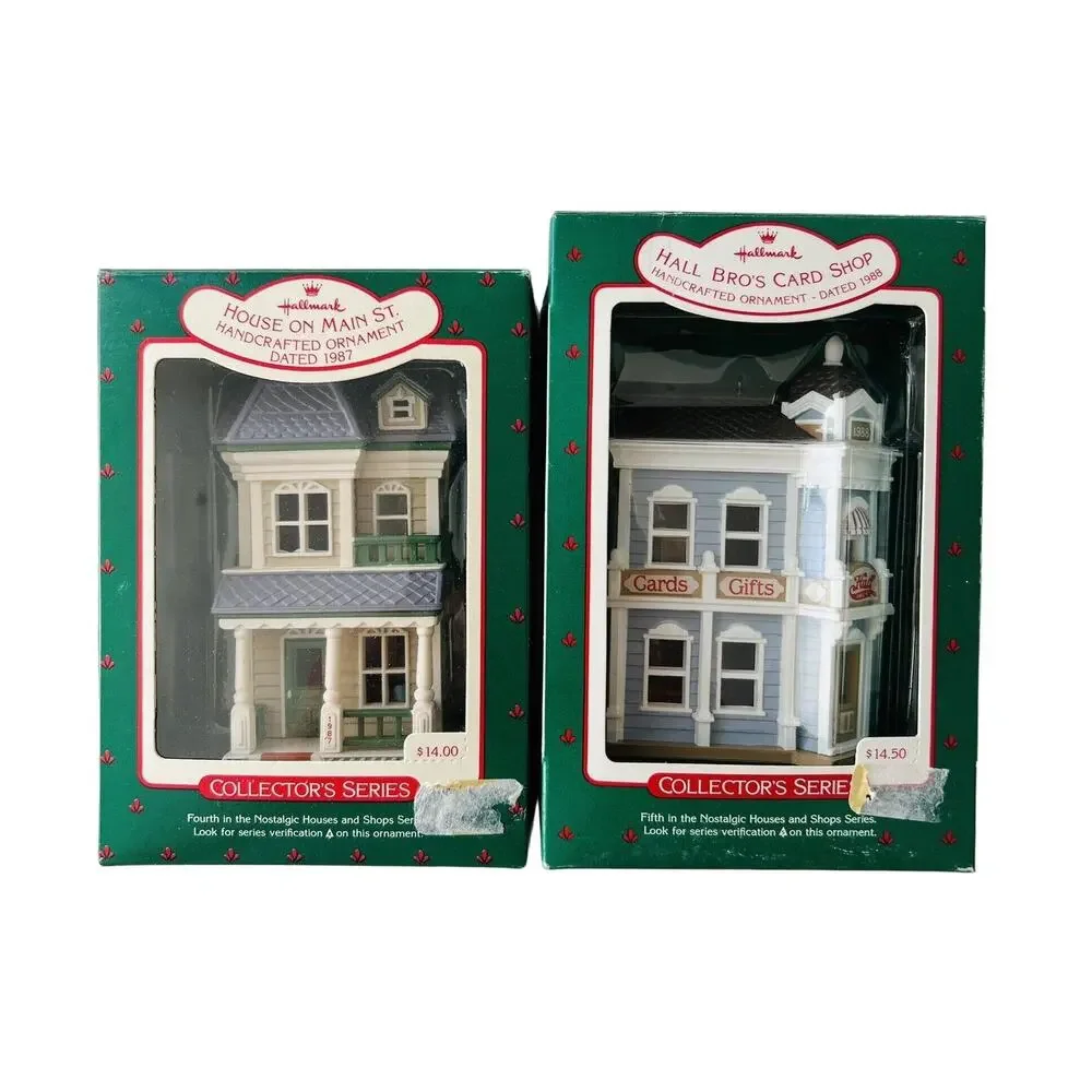 Hallmark Keepsake Ornaments Vintage with paperwork NOS SHOPS
